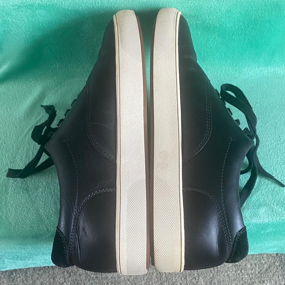 Aldo Black Leather Men's Sneakers - Picture 7 of 8